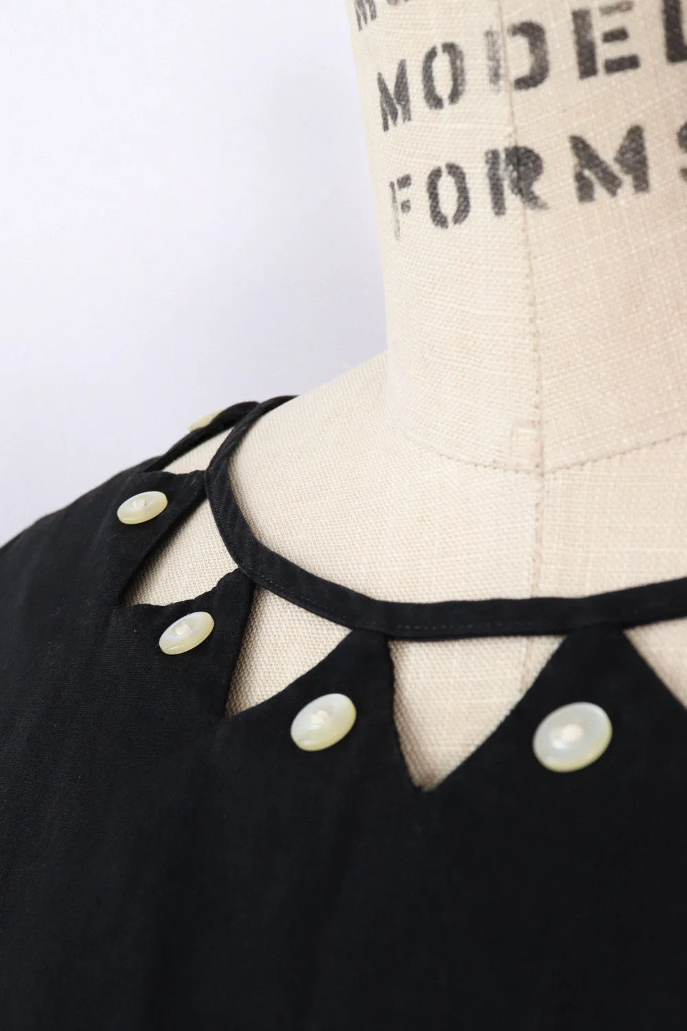 1950s Cotton Cut-Out Top L