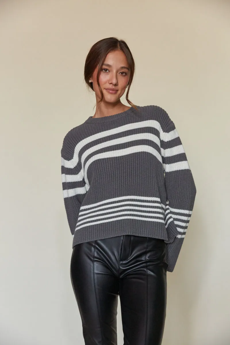 Adi Striped Knit Pullover