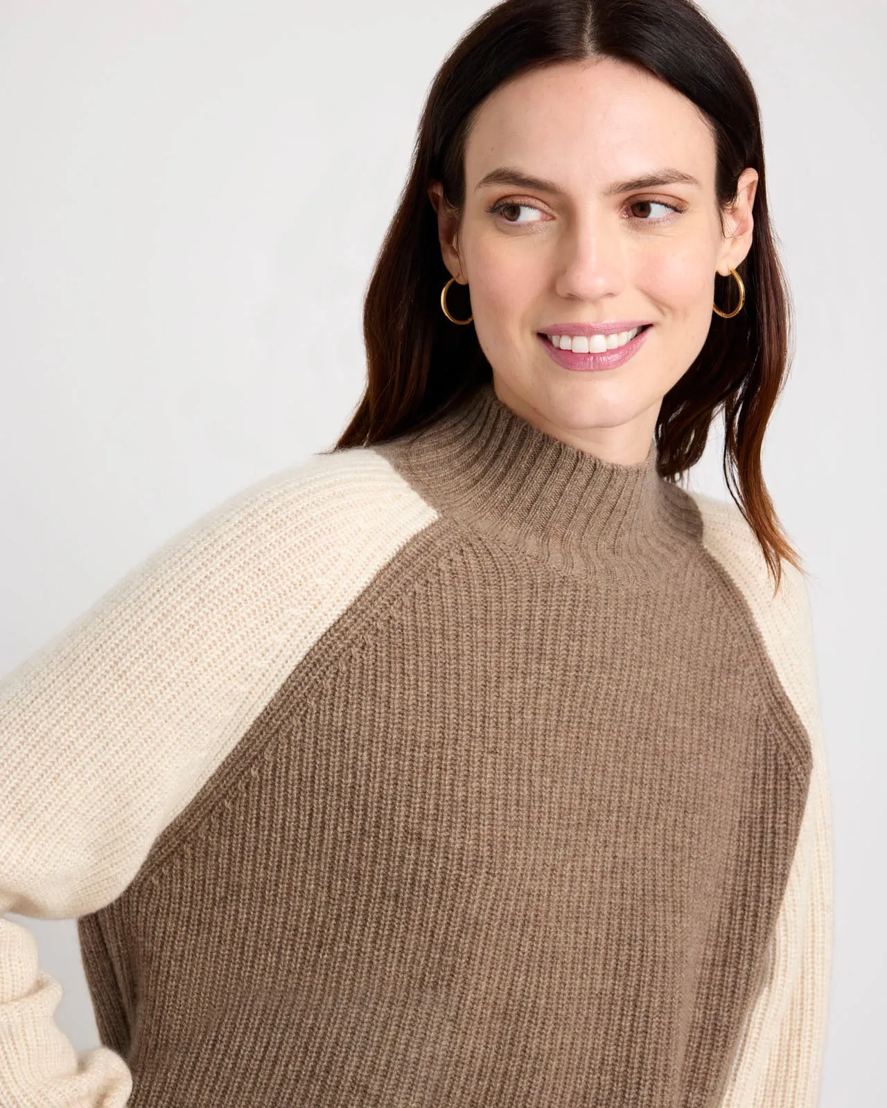 Alta Cashmere Colorblock Sweater