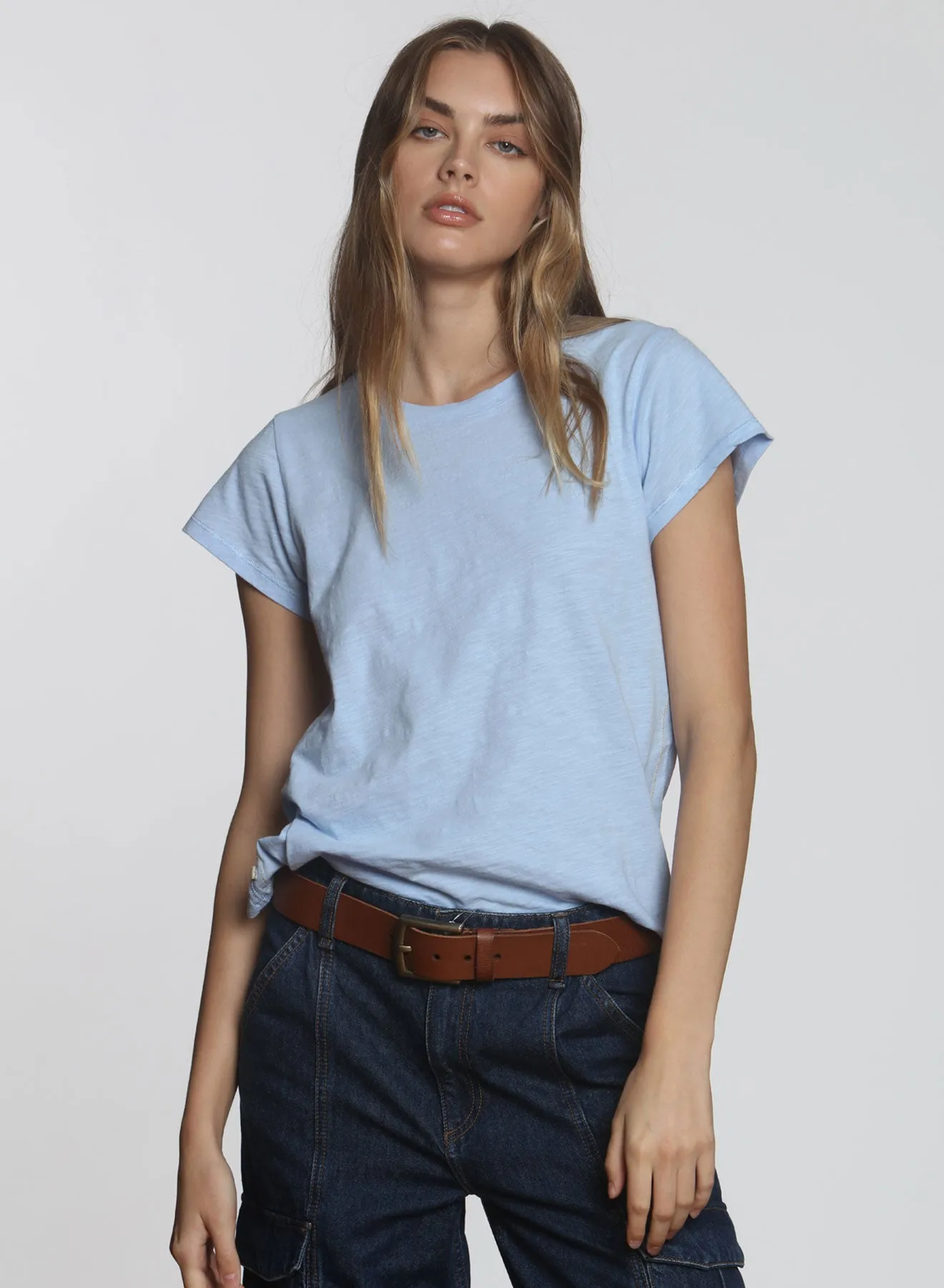 Ava Classic Tee - Sky