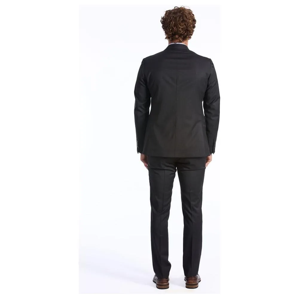 Baldinini Trend Gray Wool Men Suit