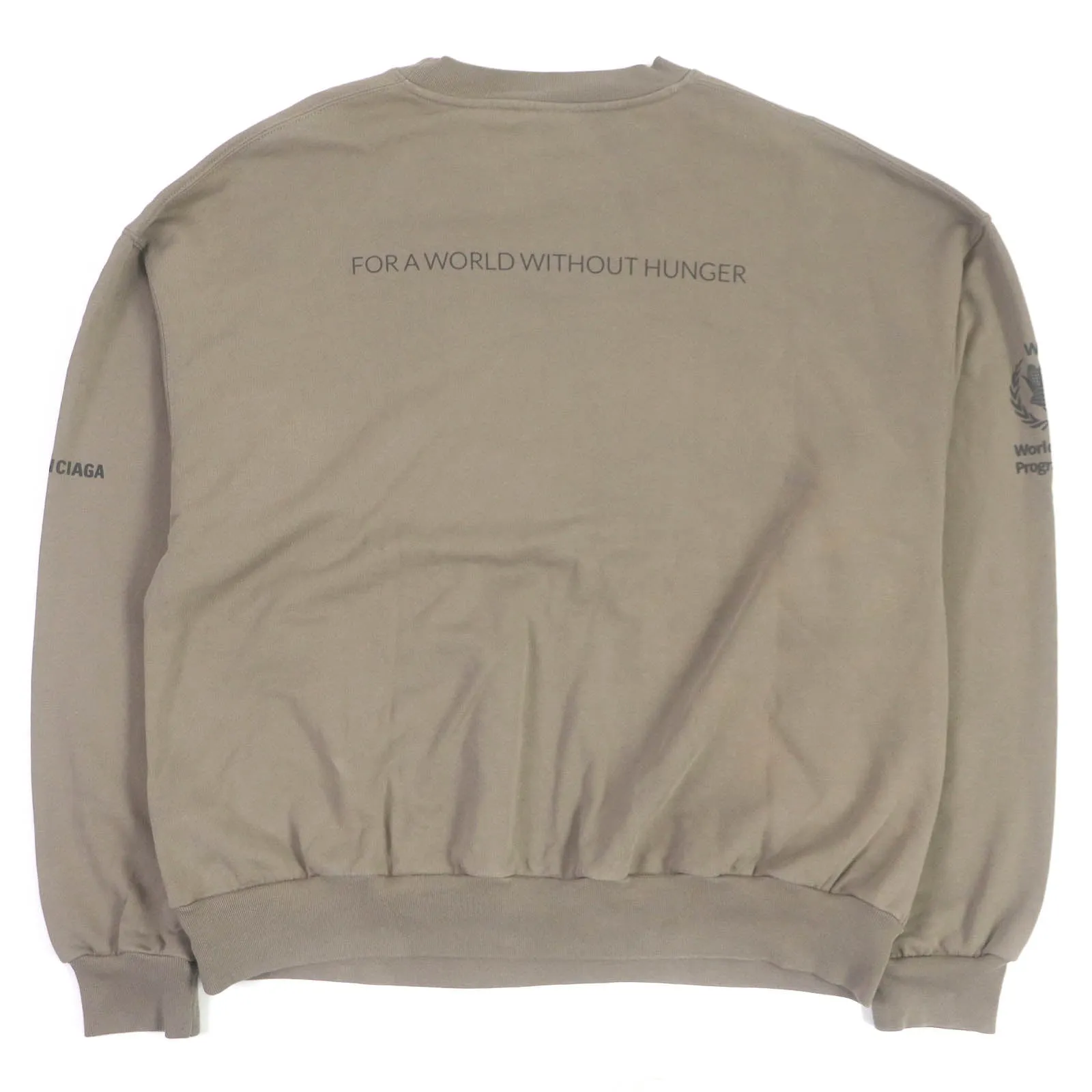 Balenciaga WFP Oversized Sweatshirt Beige S