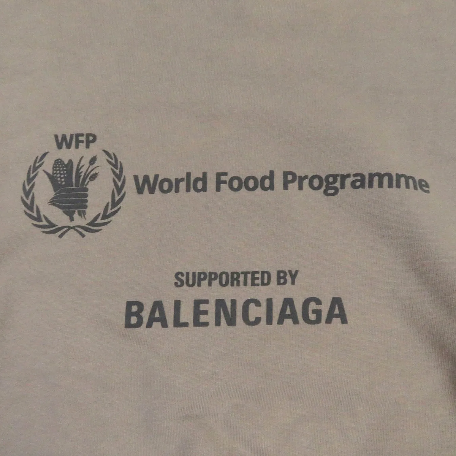 Balenciaga WFP Oversized Sweatshirt Beige S