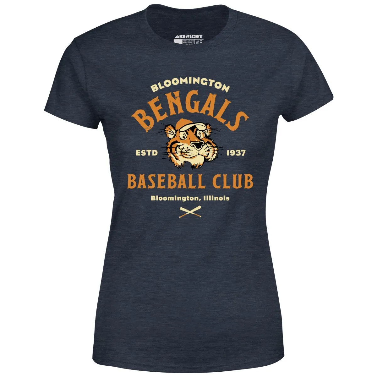 Bloomington Bengals - Illinois - Vintage Defunct Baseball Teams - Women's T-Shirt