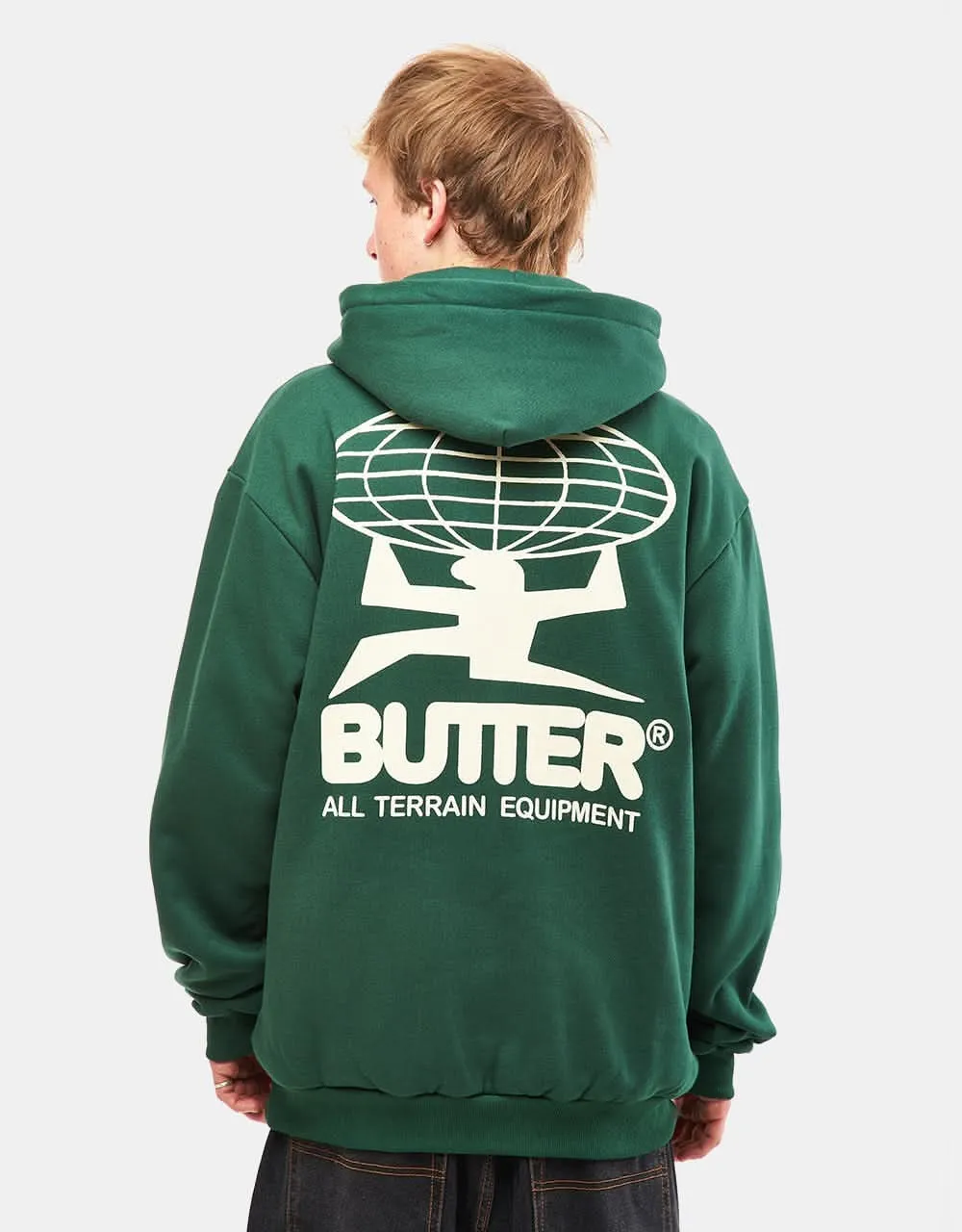 Butter Goods All Terrain Pullover Hoodie - Forest Green