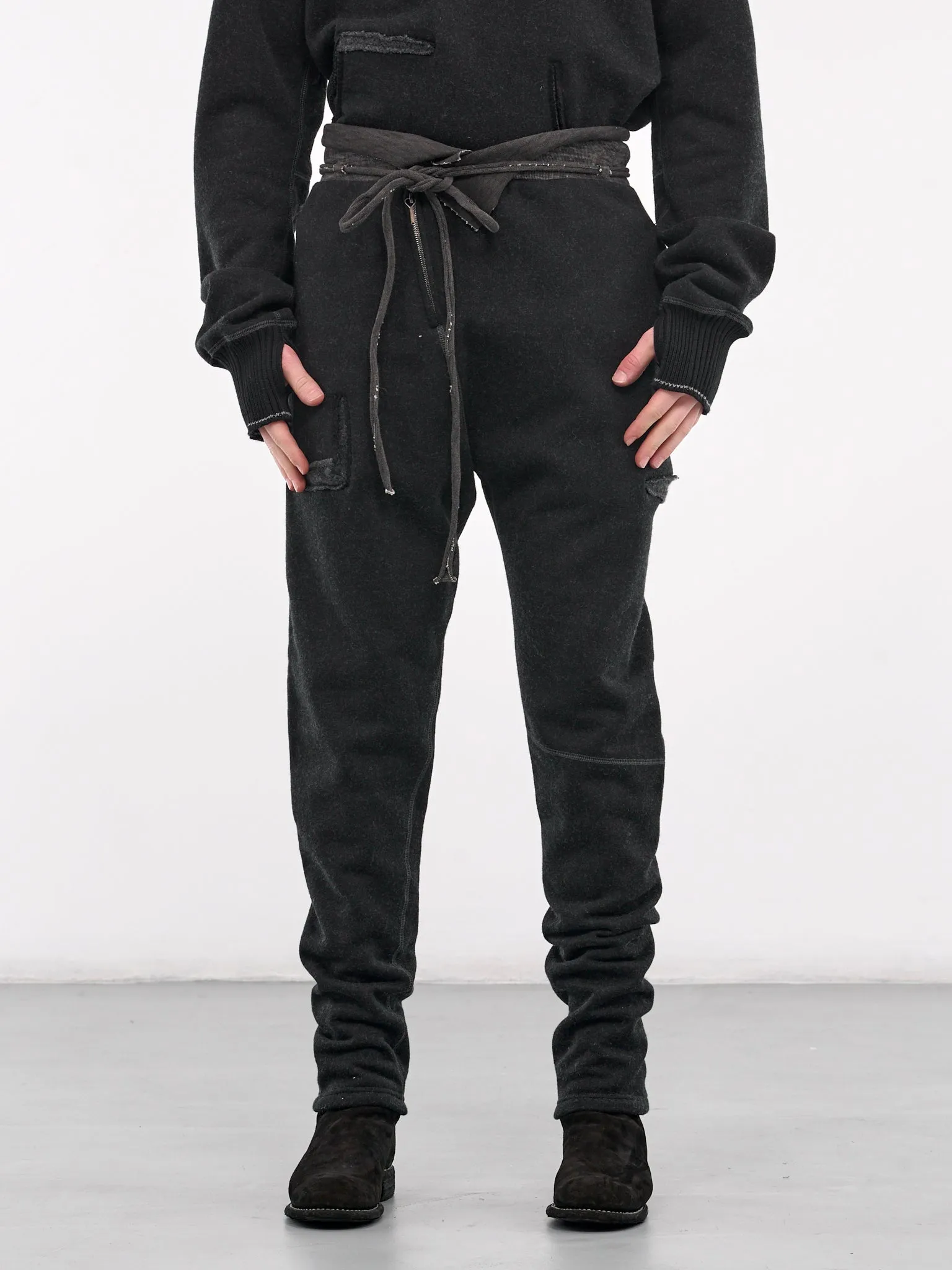 Cashmere Sweatpants (4723-BLACK-DARK-GREY)