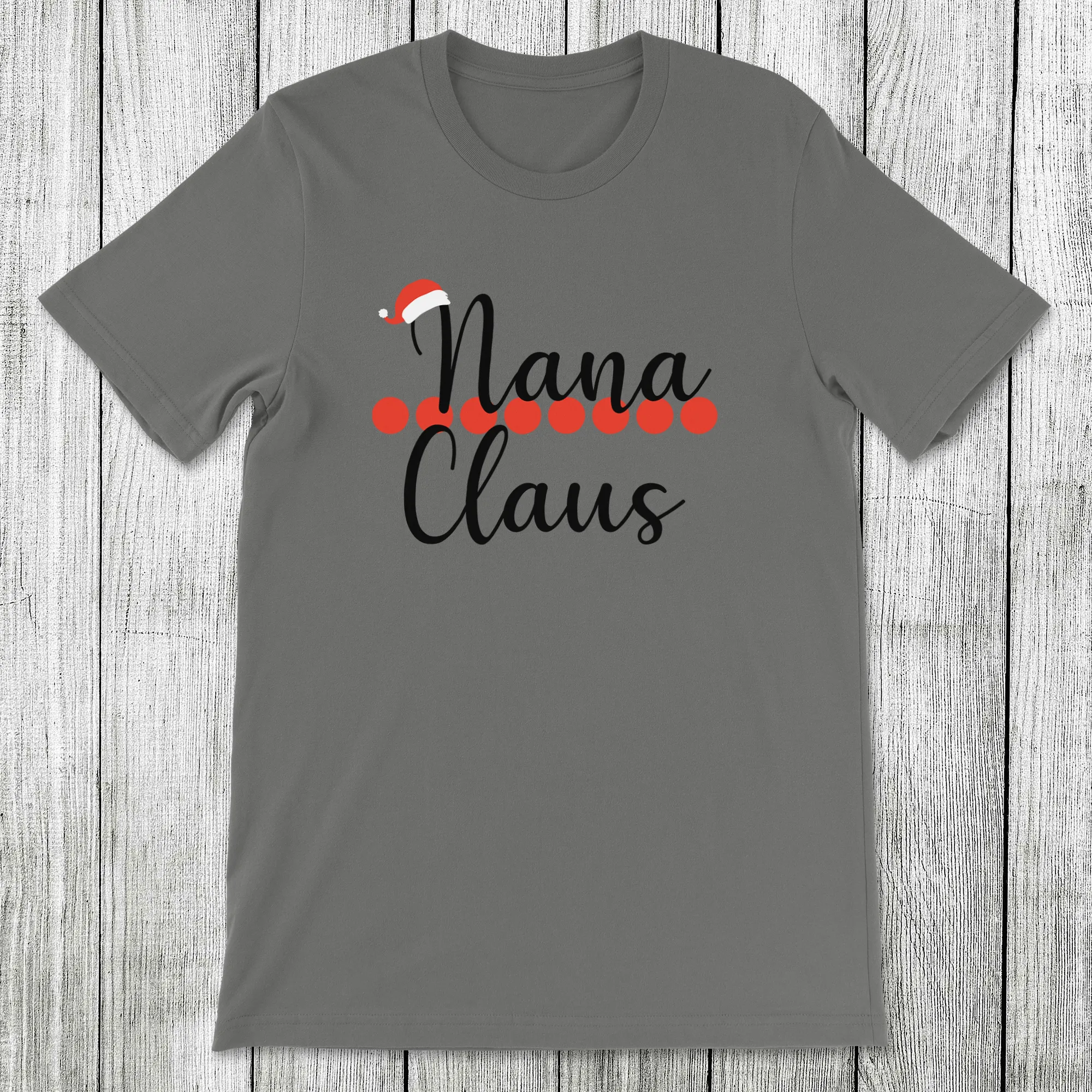 Daydream Tees Nana Claus Charcoal