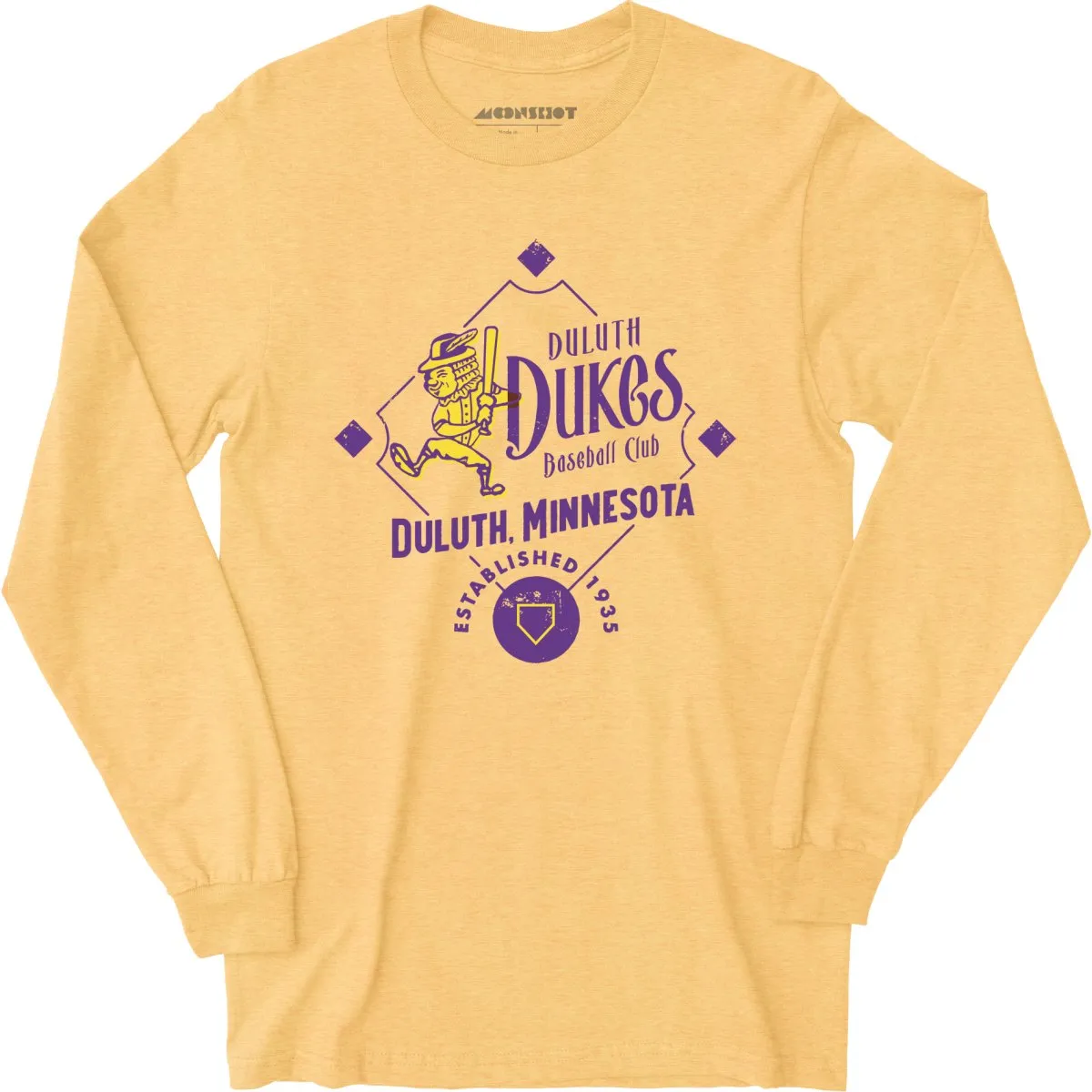 Duluth Dukes - Minnesota - Vintage Defunct Baseball Teams - Long Sleeve T-Shirt