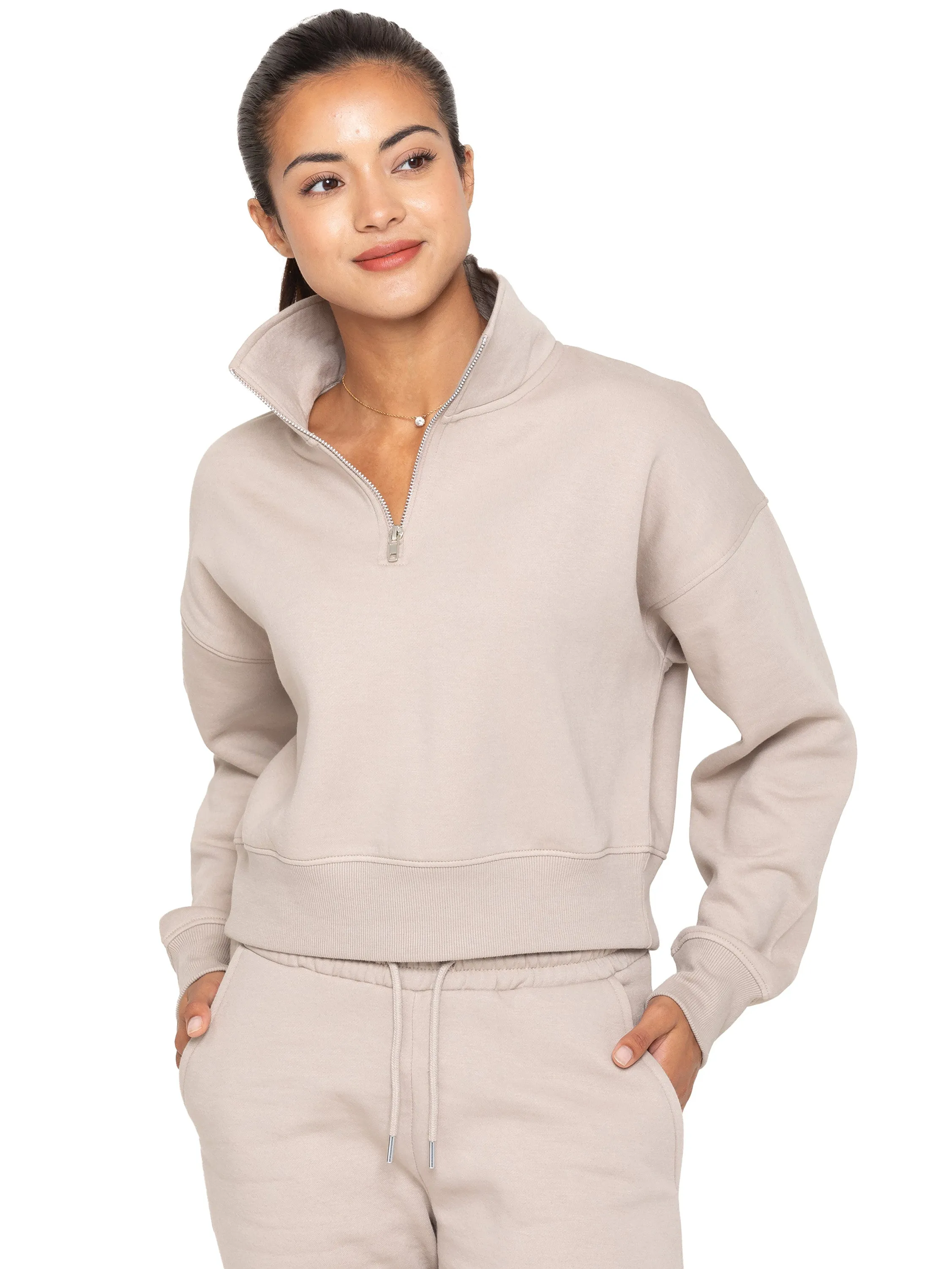 Enzo | Womens Funnel Neck Sweatshirt