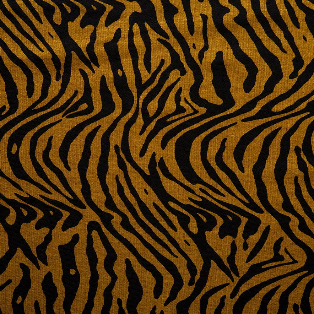 European Printed Knit - SOPHIA - Zebra - Mustard