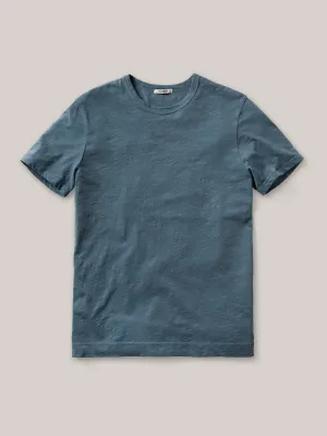 Faded Blue Venice Wash Slub Classic Tee