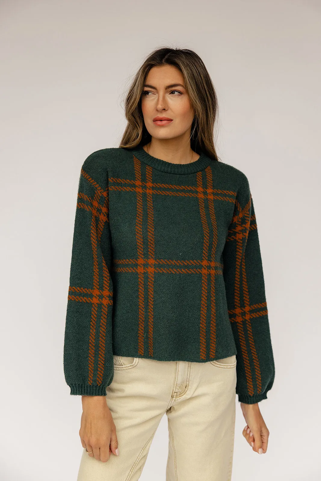 Frosted Windows Plaid Sweater