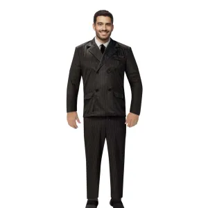 Gomez Addams Costume for Adults, Family Addams, Black Jacket and Pants