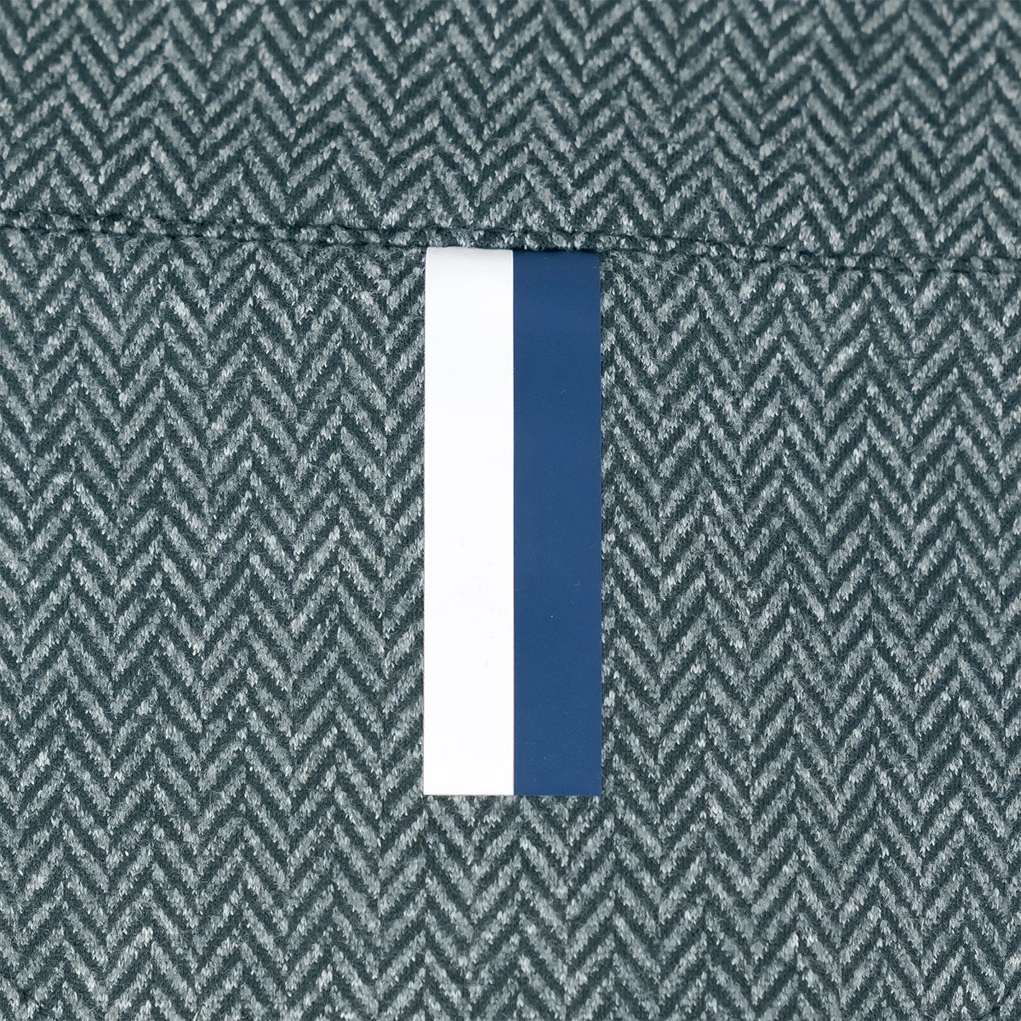 Herringbone Jacquard Performance Q-Zip | The Herringbone - Ponderosa Green/White