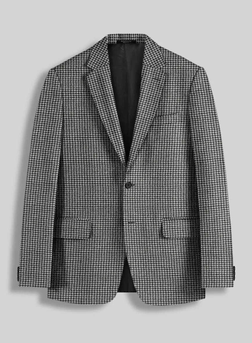 Houndstooth Black Tweed Jacket