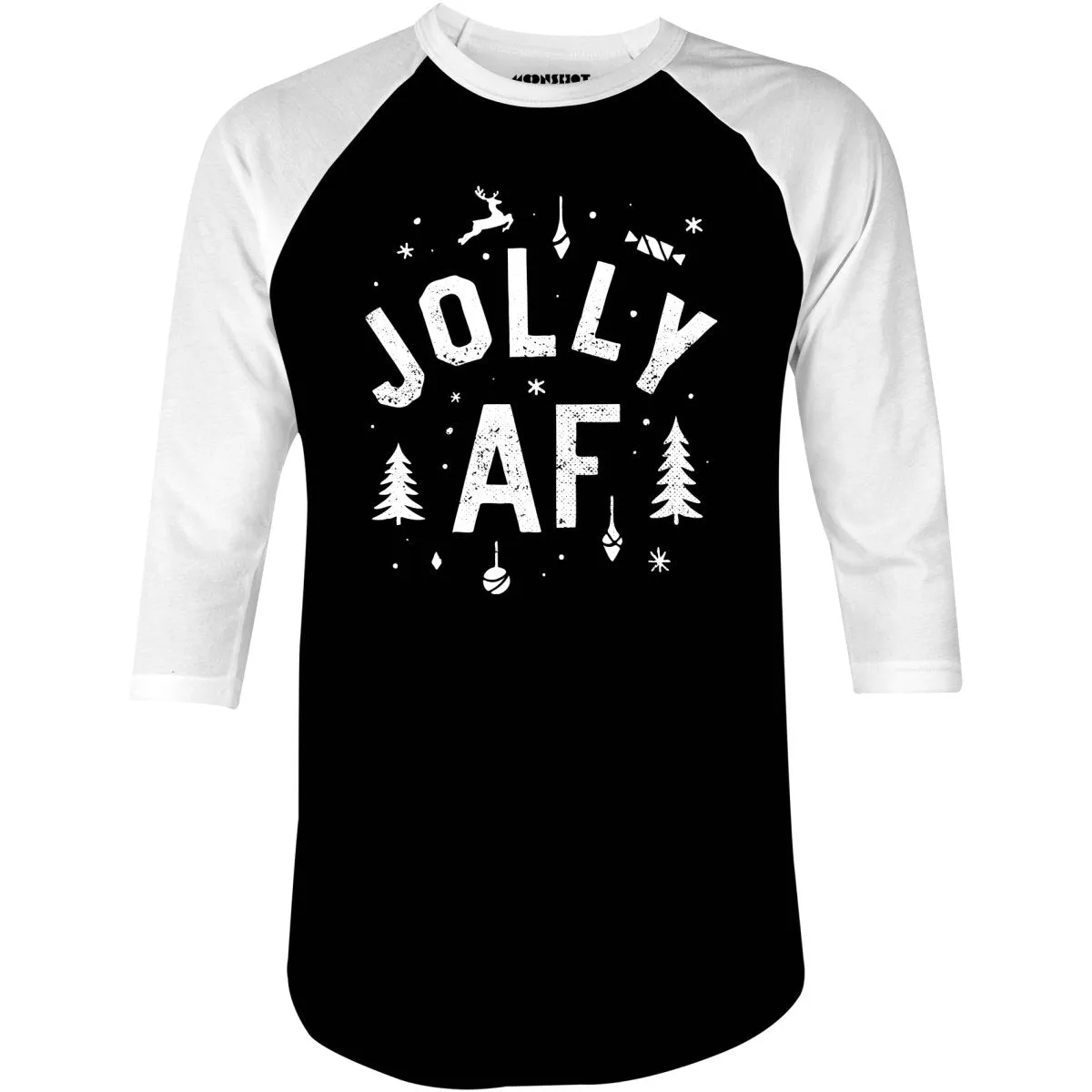 Jolly AF - 3/4 Sleeve Raglan T-Shirt