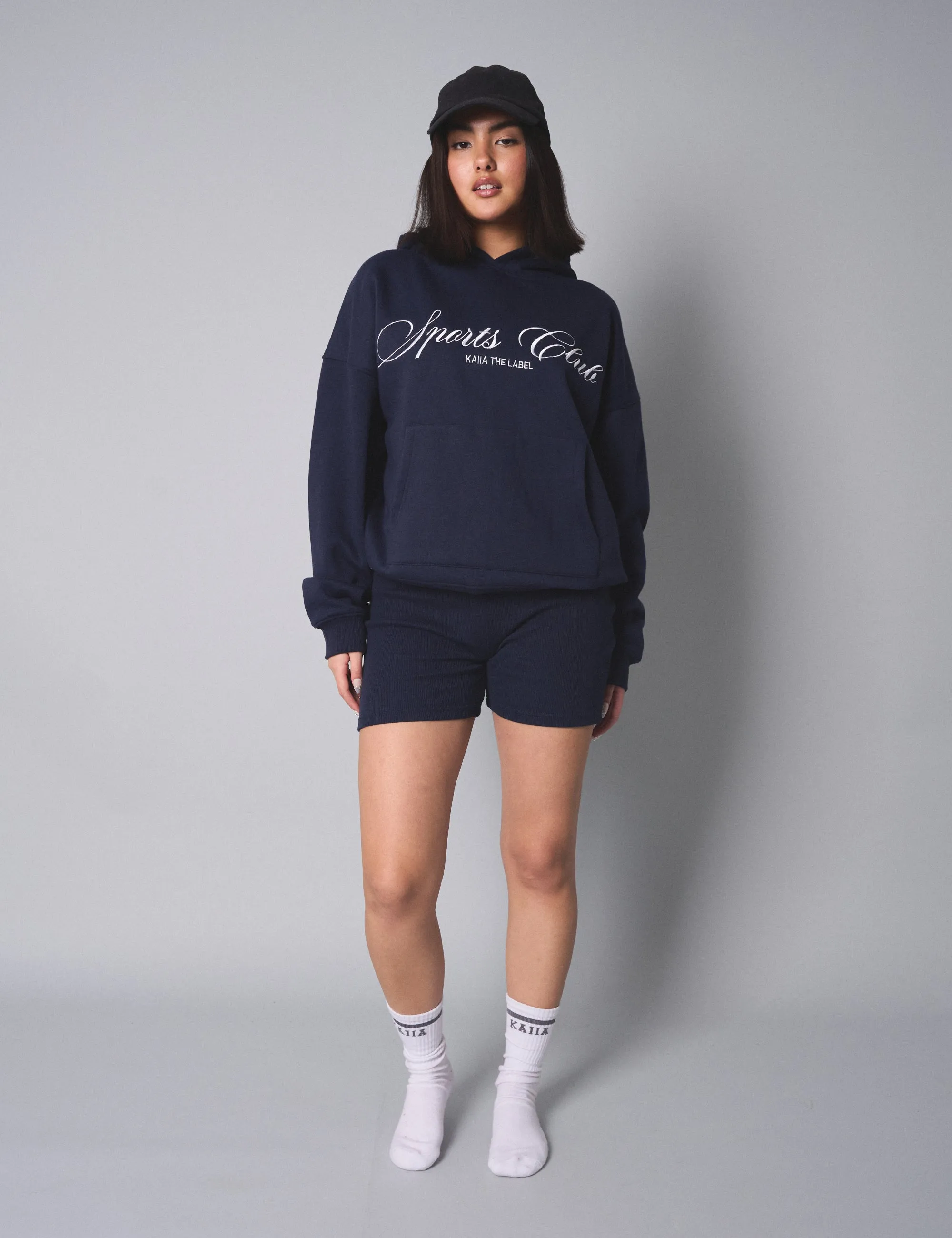 Kaiia the Label Oversized Hoodie Navy