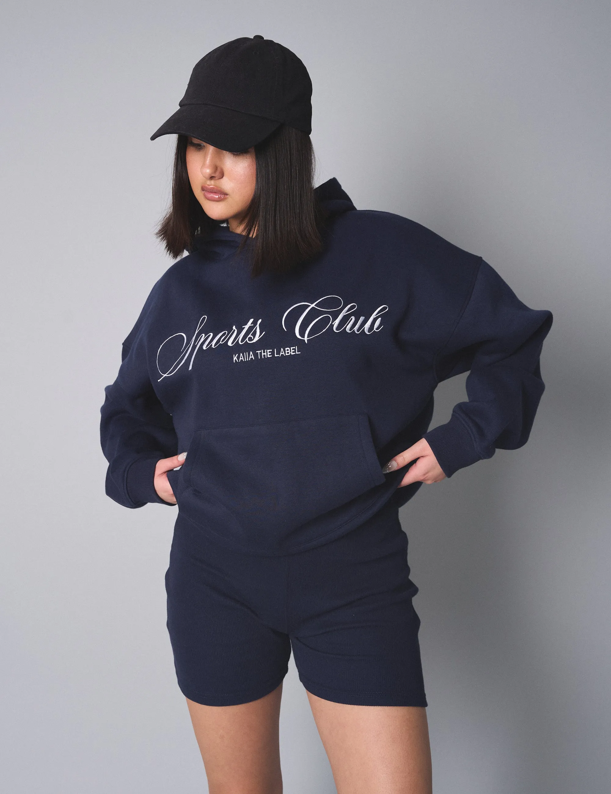 Kaiia the Label Oversized Hoodie Navy