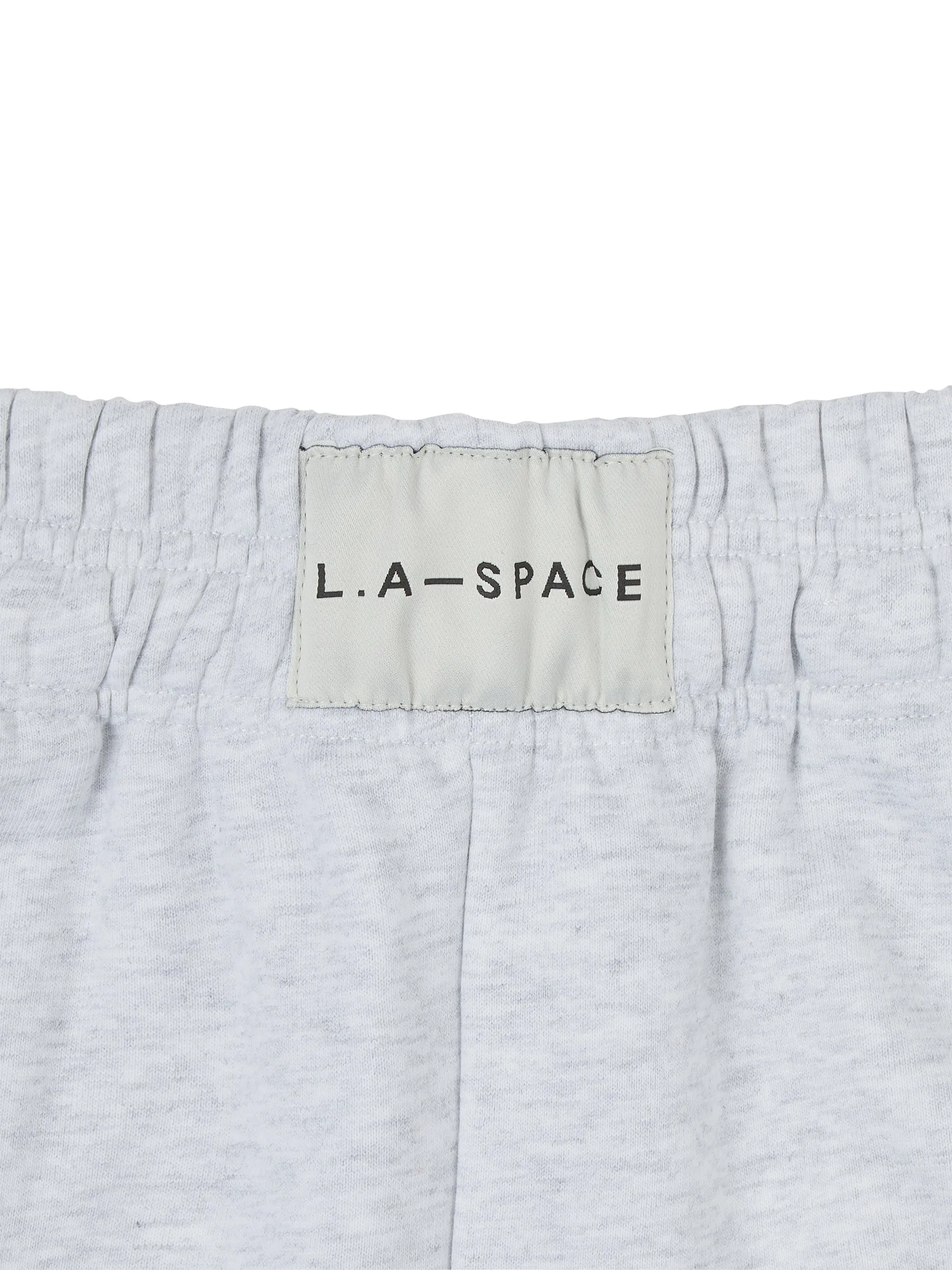 ‘L.A- SPACE’ RELAXED FIT JOGGERS IN LIGHT GREY MARL