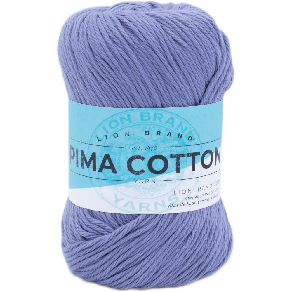 Lion Brand Pima Cotton Yarn - Rain Cloud 100g