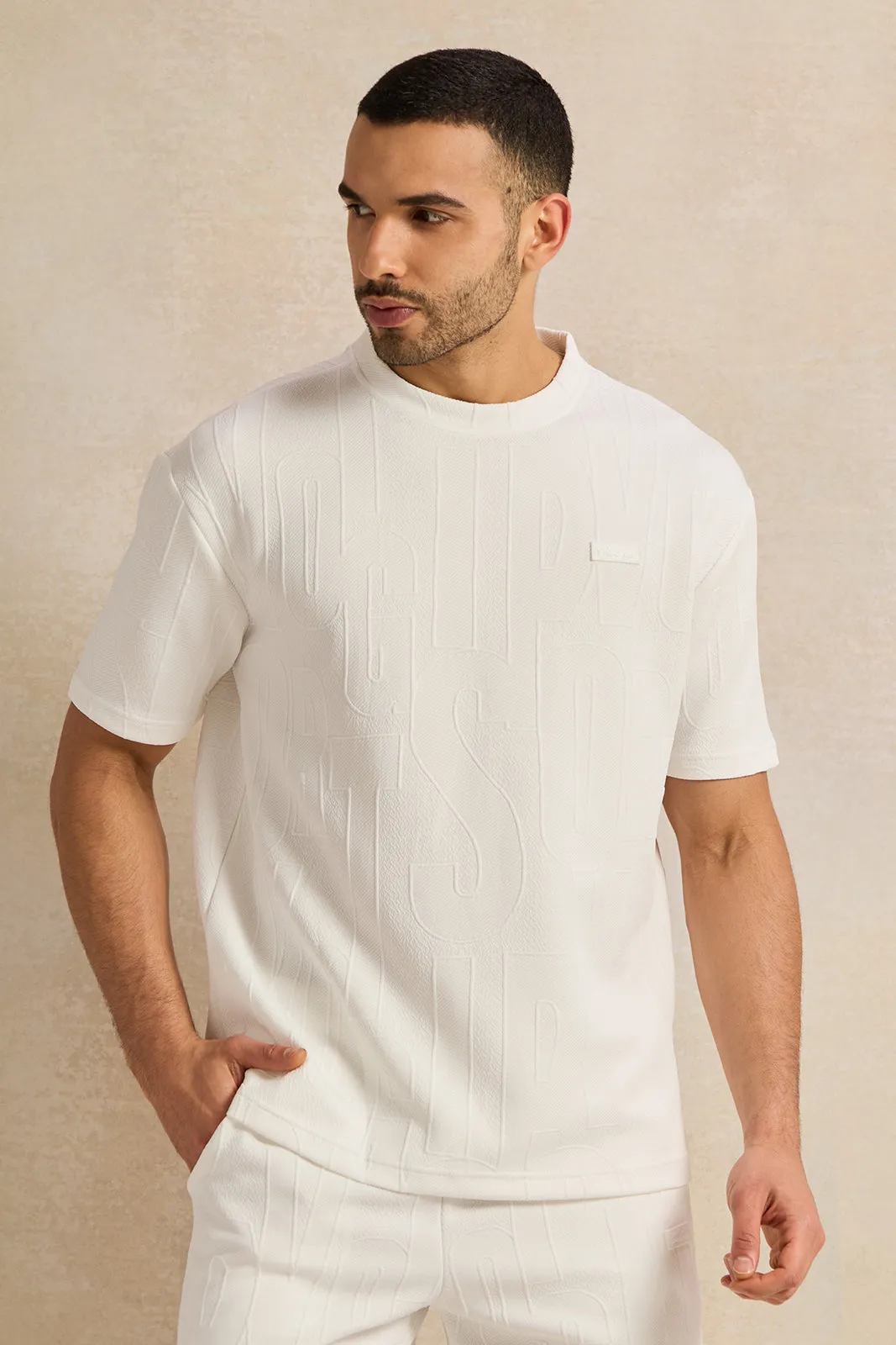 Men White T-shirt