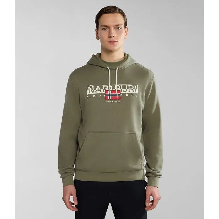 Napapijri Mens Hoodie B-Aylmer Green Lichen