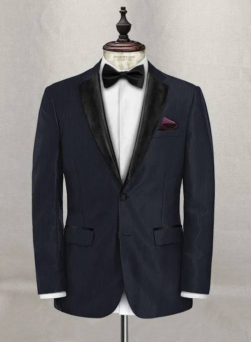 Napolean Twilight Blue Wool Tuxedo Jacket