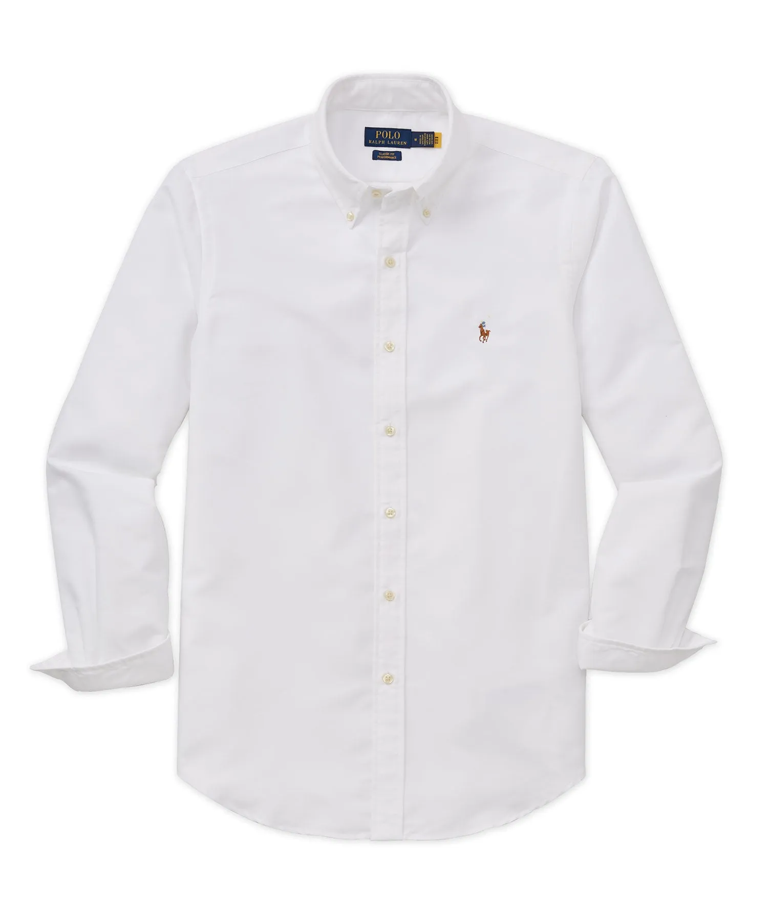 Polo Ralph Lauren Long Sleeve Performance Stretch Oxford Button Down Collar Sport Shirt