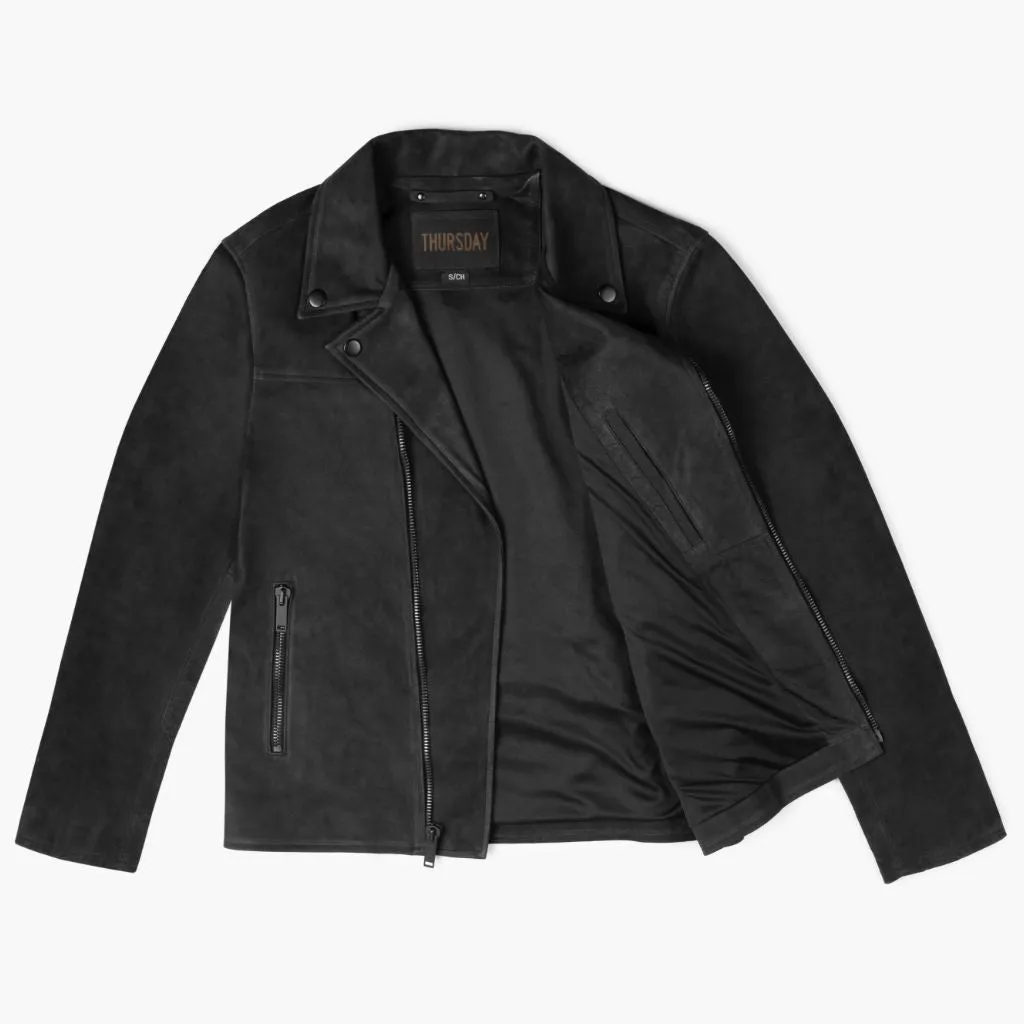 [S] Motorcycle Jacket | Black Matte