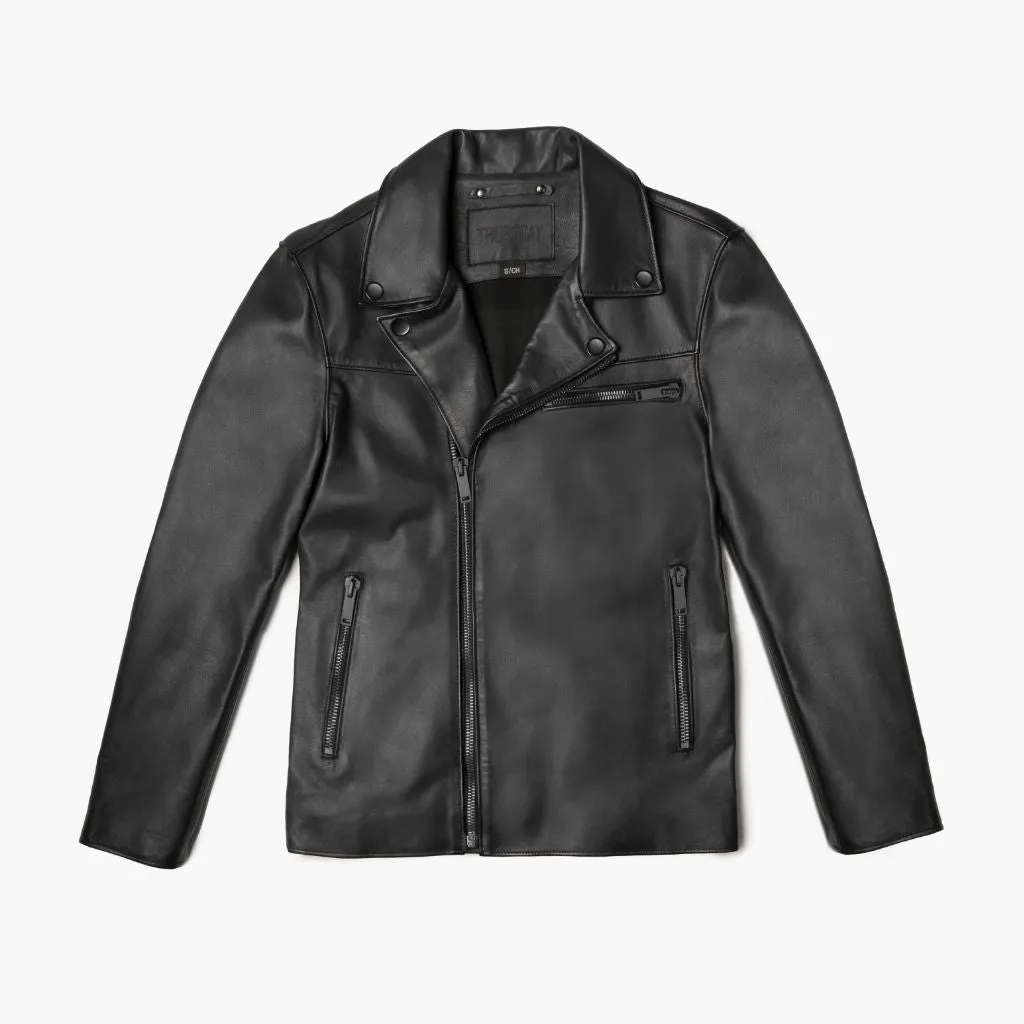 [S] Motorcycle Jacket | Black