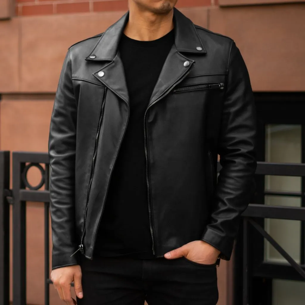 [S] Motorcycle Jacket | Black