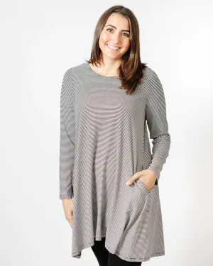 Shannon Passero Cailey Tunic Dress Black Stripe