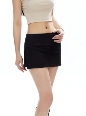 Sleek Noir Active Mini Skirt