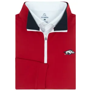 Solid Collegiate Q-Zip - Arkansas | Solid - Carmine Red - Arkansas - 1