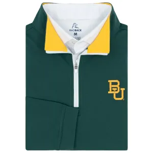 Solid Collegiate Q-Zip - Baylor | Solid - Evergreen - Baylor - 1