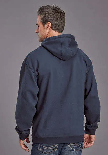 Stetson Men's 1865 Logo Hoodie in Navy Blue