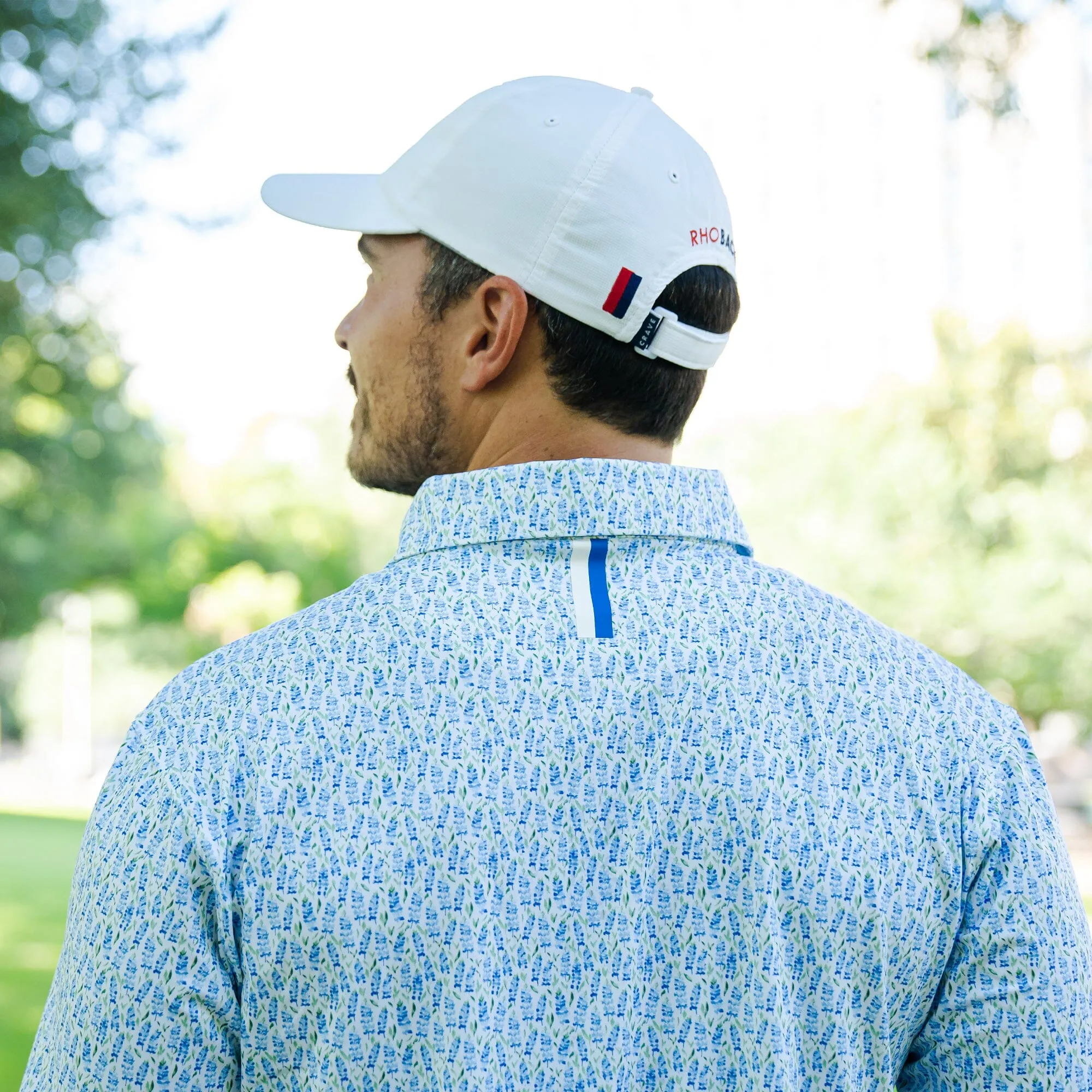 The Blue Bonnet | Performance Polo | The Blue Bonnet - Azure Blue