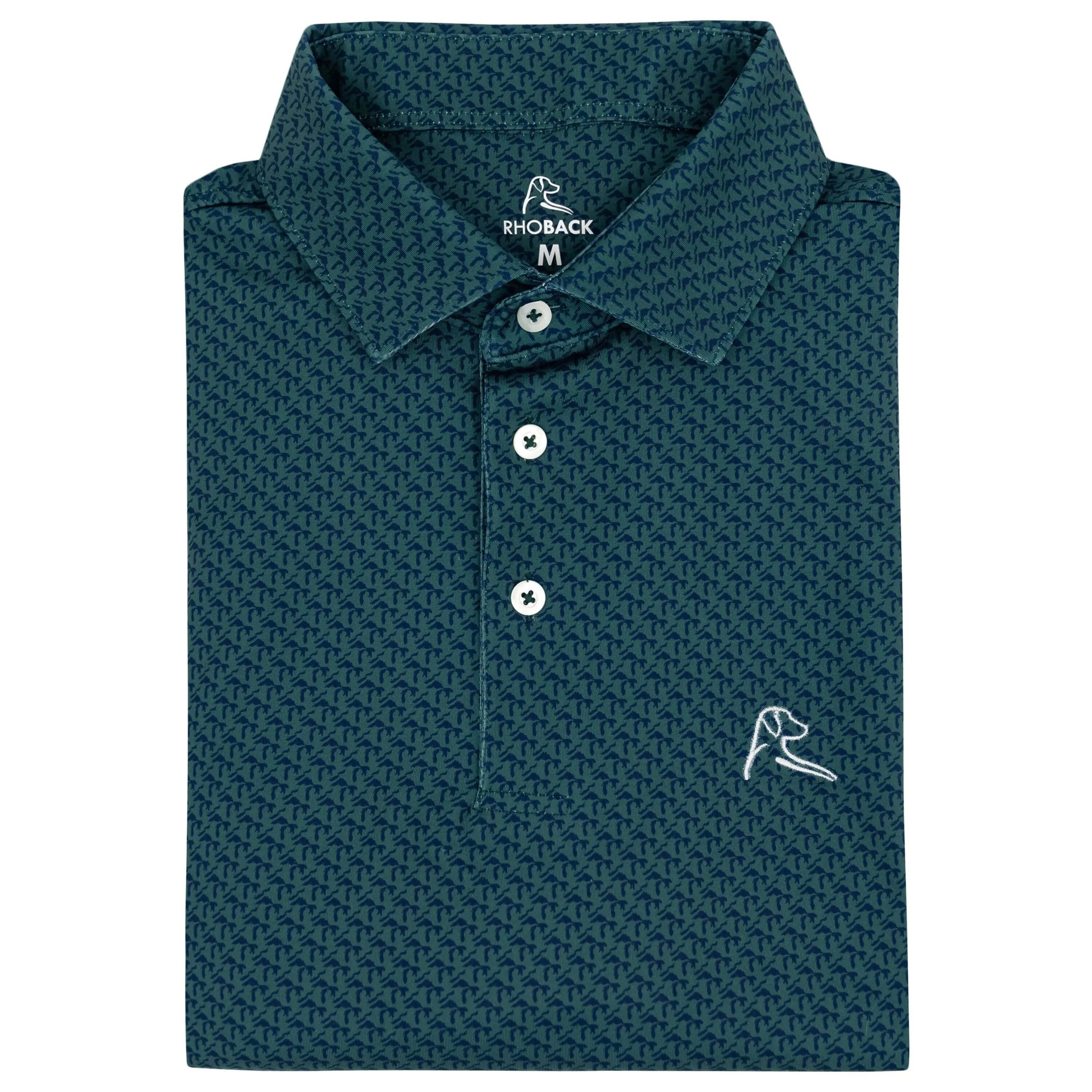 The Great Lakes | Performance Polo | The Great Lakes - Spruce Green/Admiral Navy