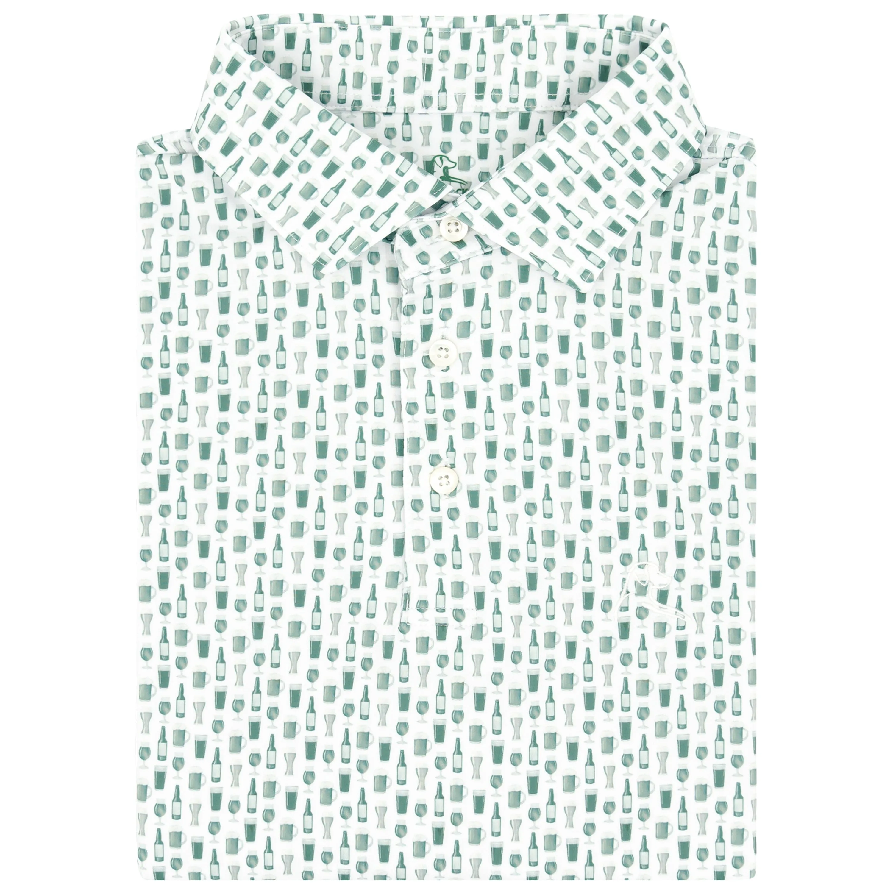 The Green Beer | Performance Polo | The Green Beer - White