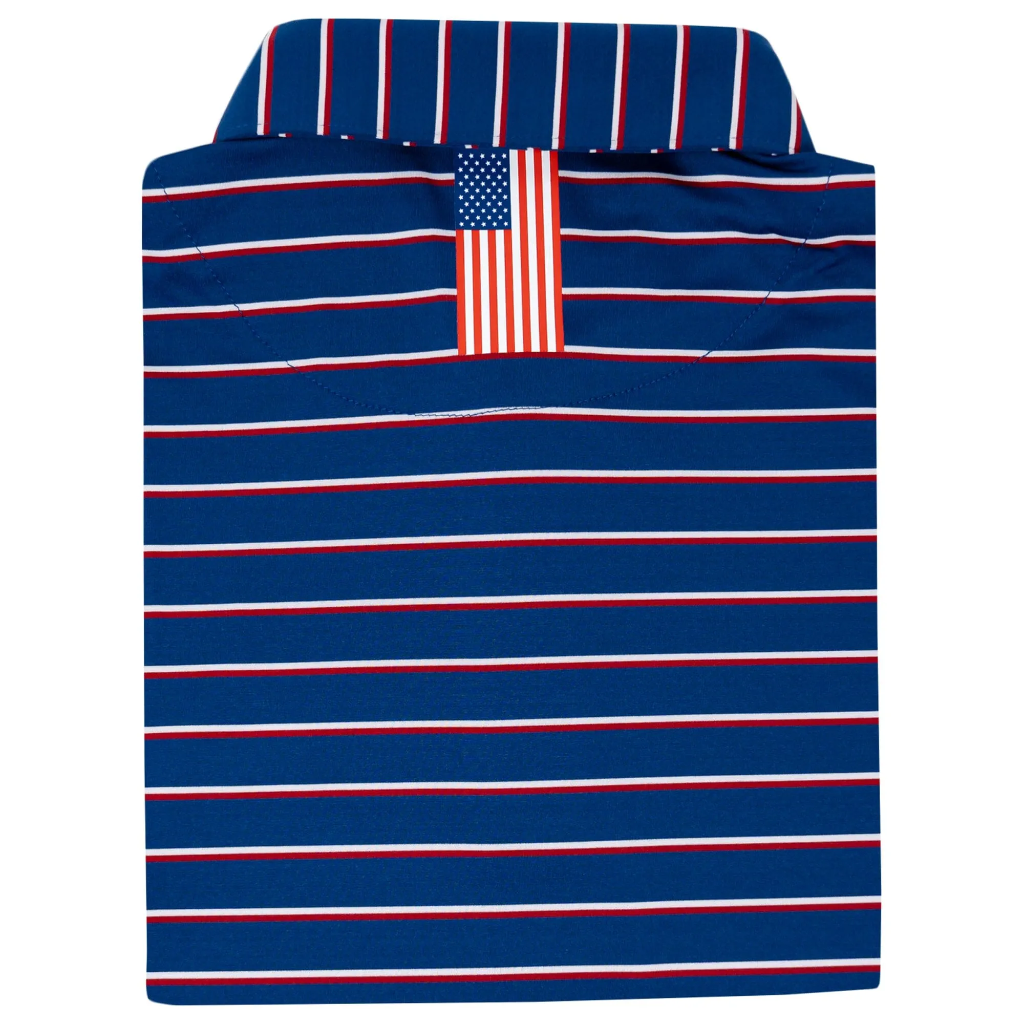 The Old Glory Stripe | Performance Polo | The Old Glory Stripe - Ocean Blue/Classic Red/White