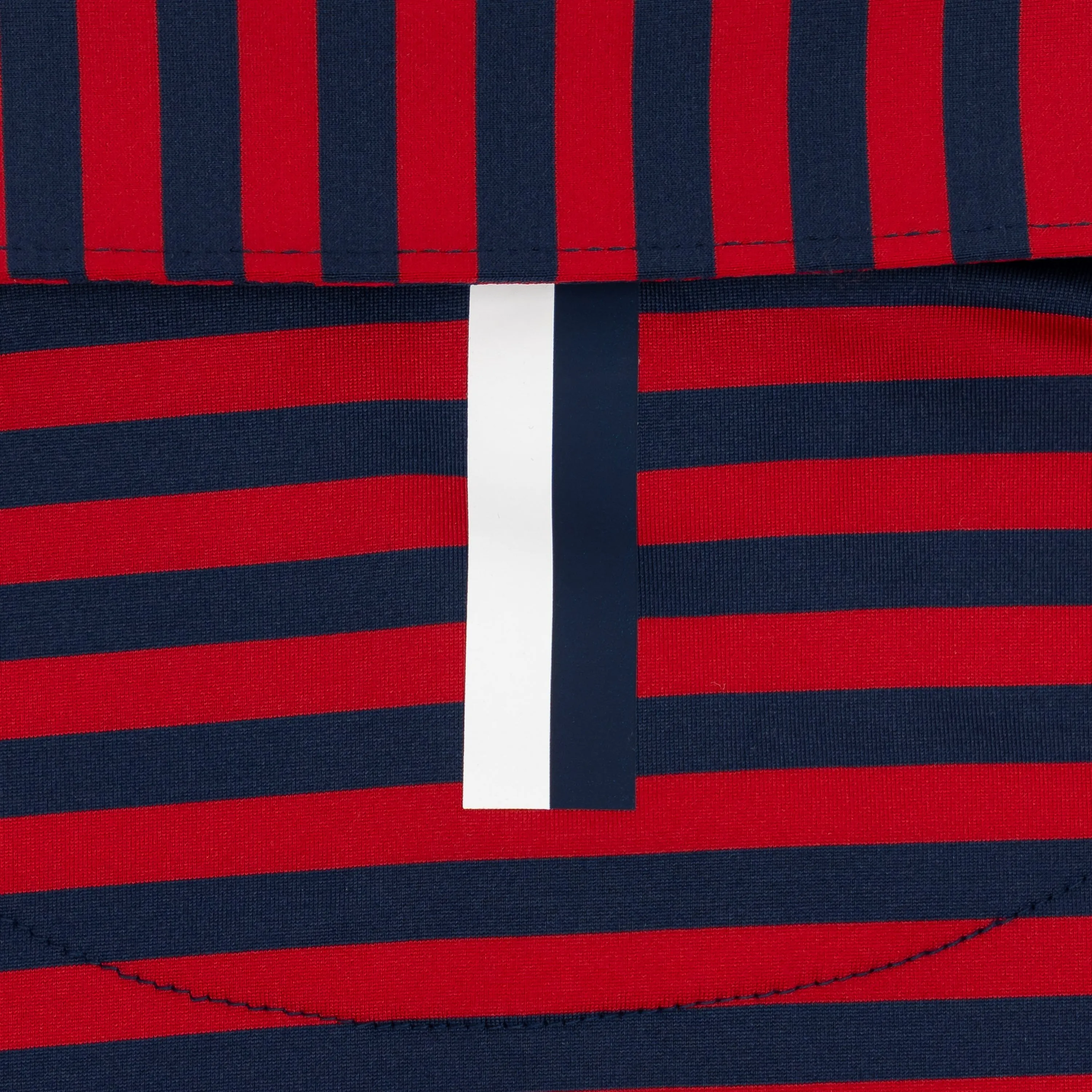 The Vintage Stripe | Performance Polo | The Vintage Stripe - Cardinal Red/Fleet Navy