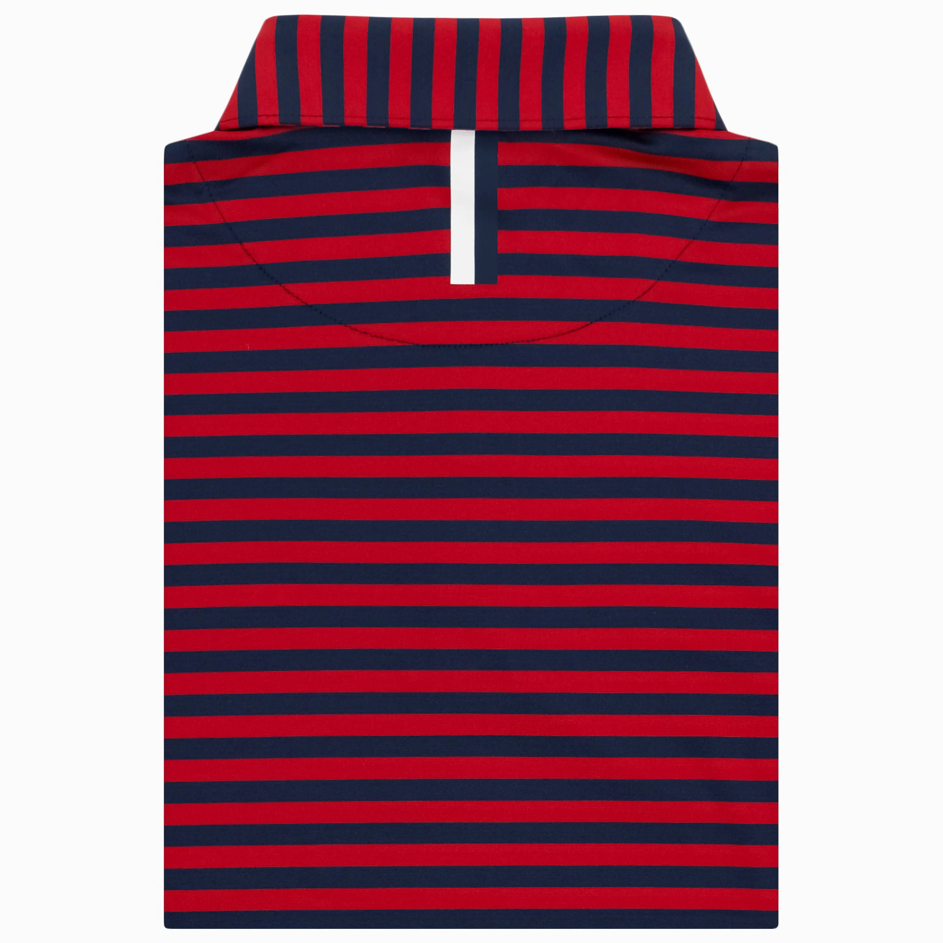 The Vintage Stripe | Performance Polo | The Vintage Stripe - Cardinal Red/Fleet Navy