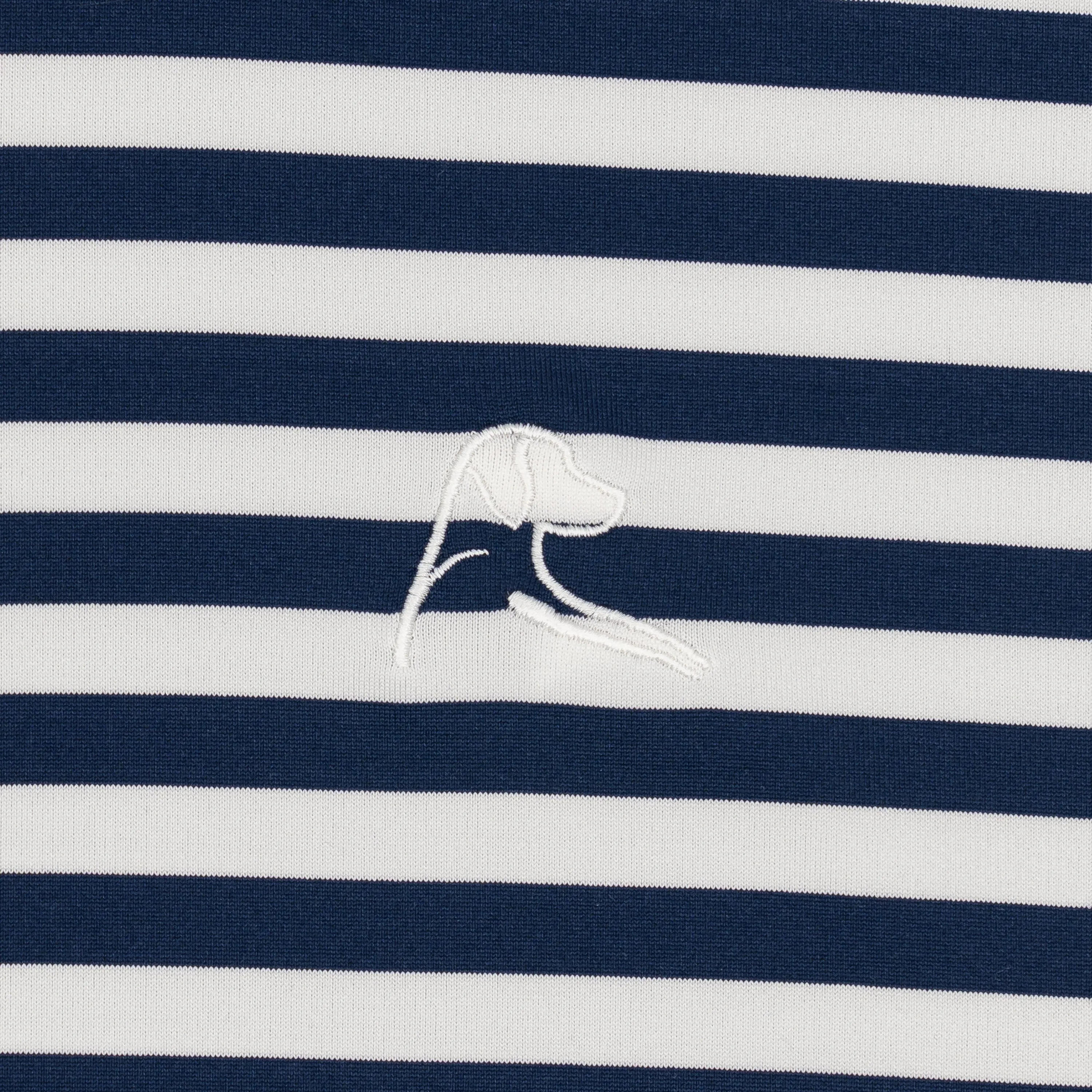 The Vintage Stripe | Performance Polo | The Vintage Stripe - Fleet Navy/Ivory