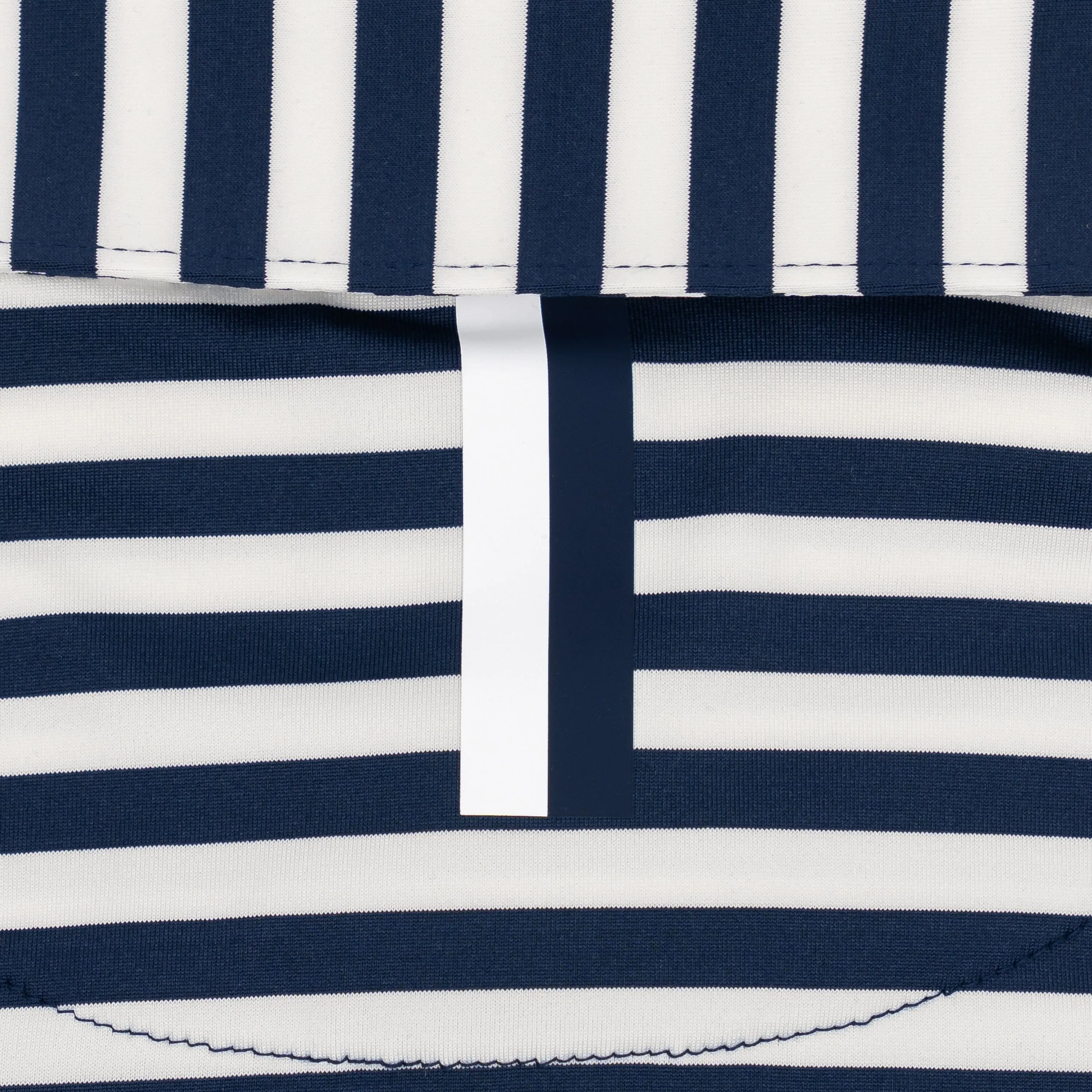 The Vintage Stripe | Performance Polo | The Vintage Stripe - Fleet Navy/Ivory