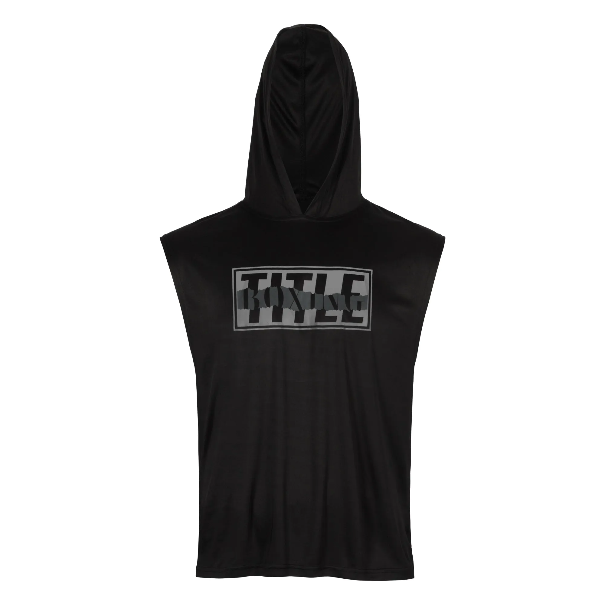 TITLE Boxing Simply Shredded Sleeveless Hoodie