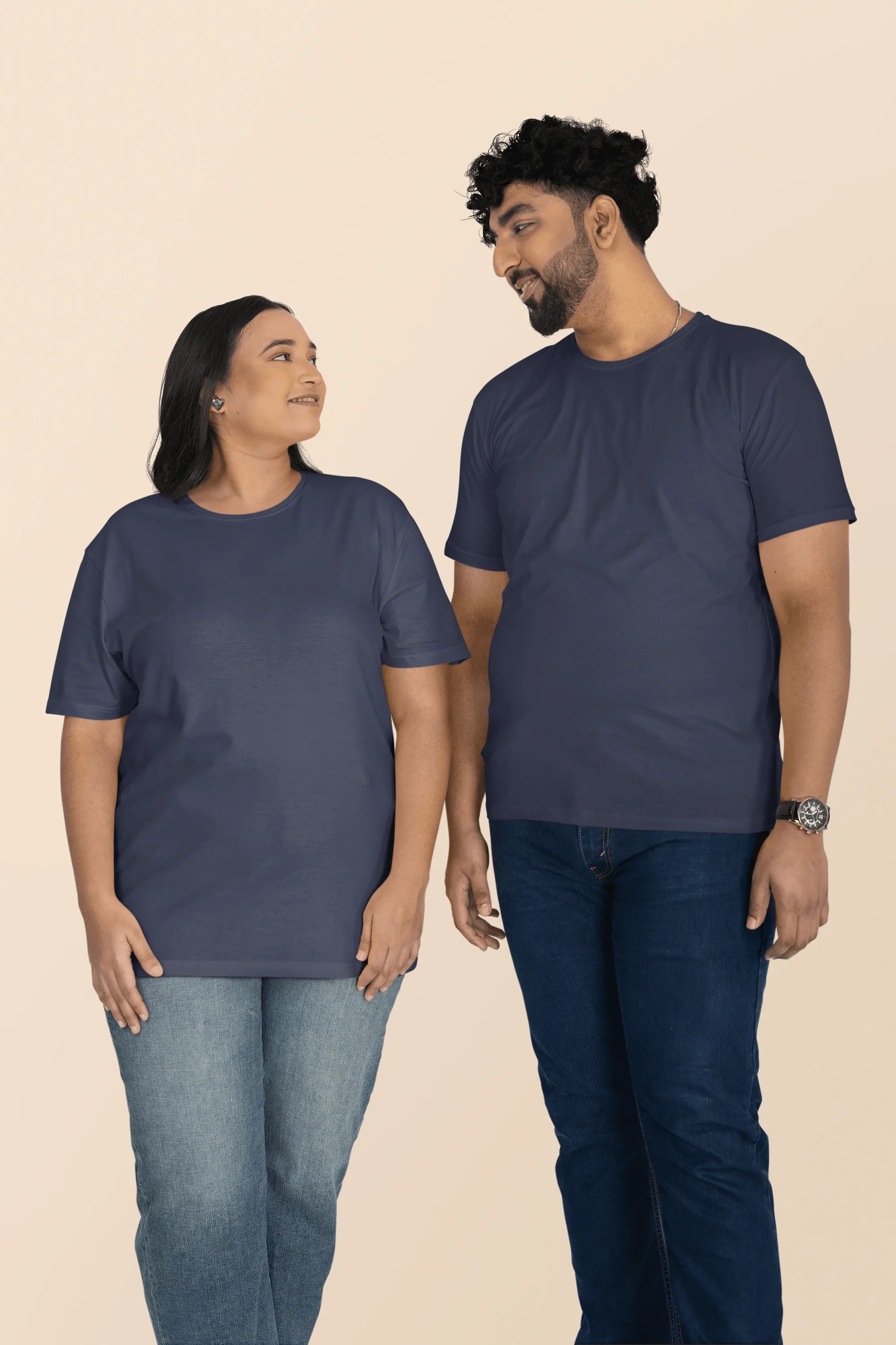 Unisex Plus Size T-Shirt - Ultra-Soft Cotton, Bio-Washed (Royal Blue)