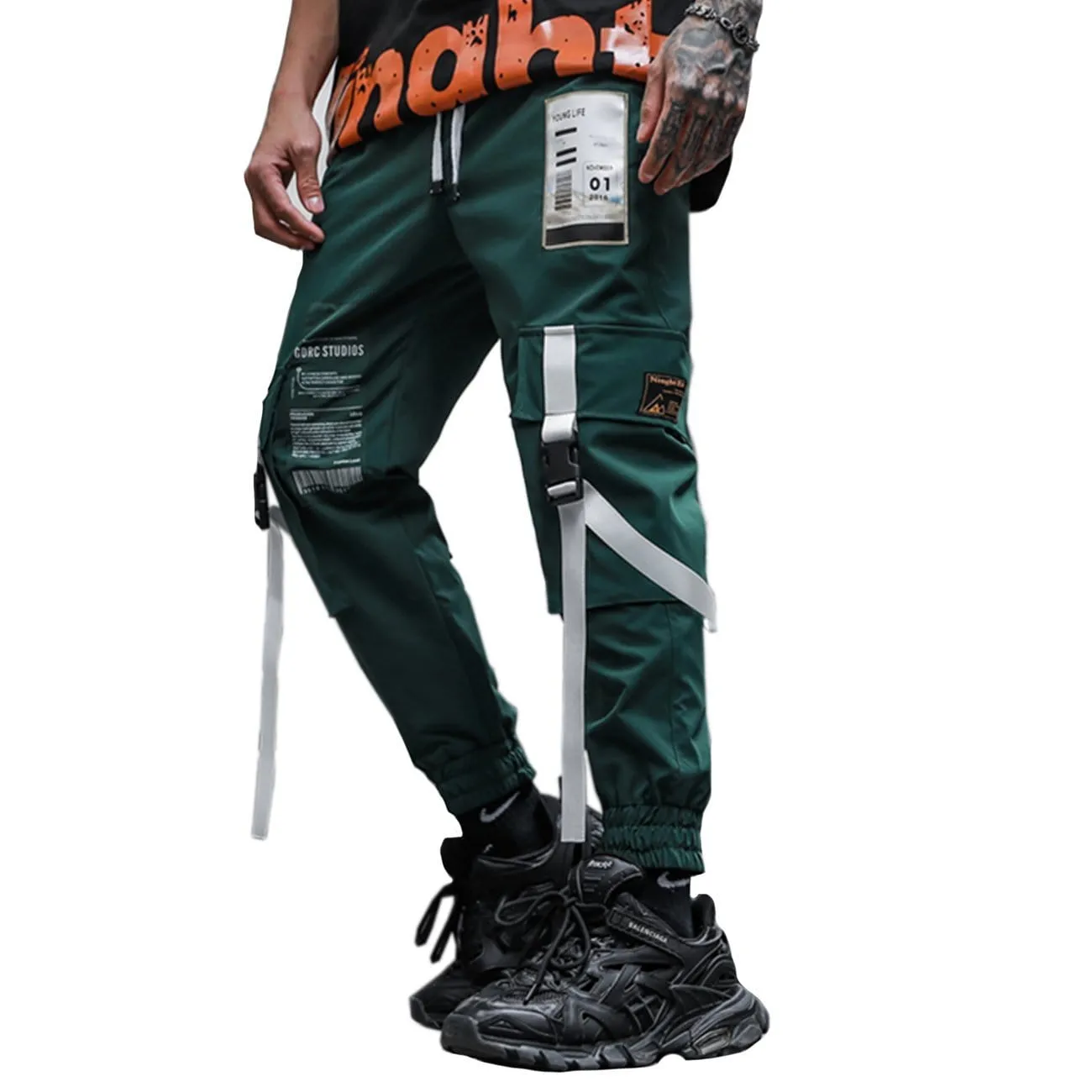 WLS Label Barcode Print Cargo Pants