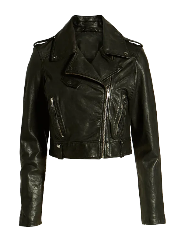 Womens Biker Pure Leather Jacket