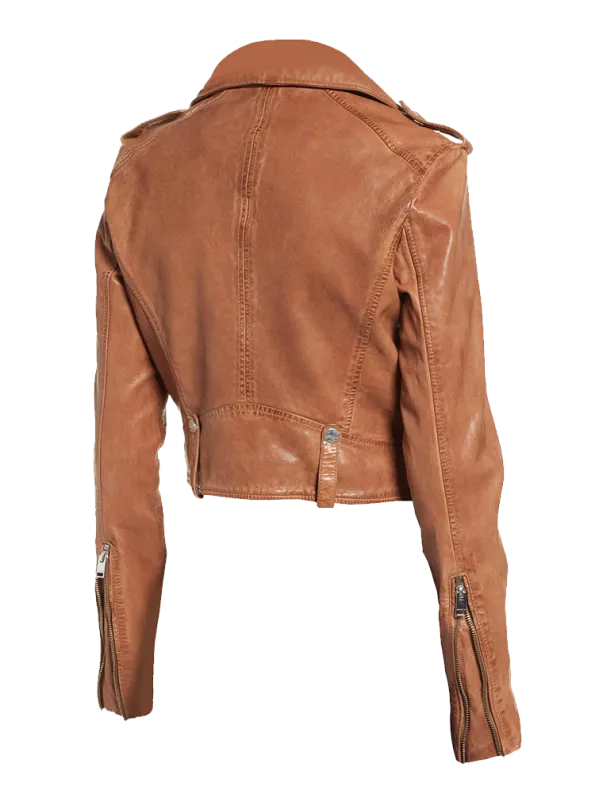 Womens Biker Pure Leather Jacket