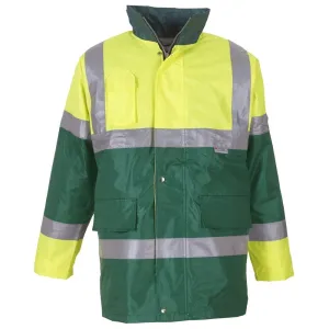 Yoko Hi-Vis Contrast Jacket Yellow and Green-Large